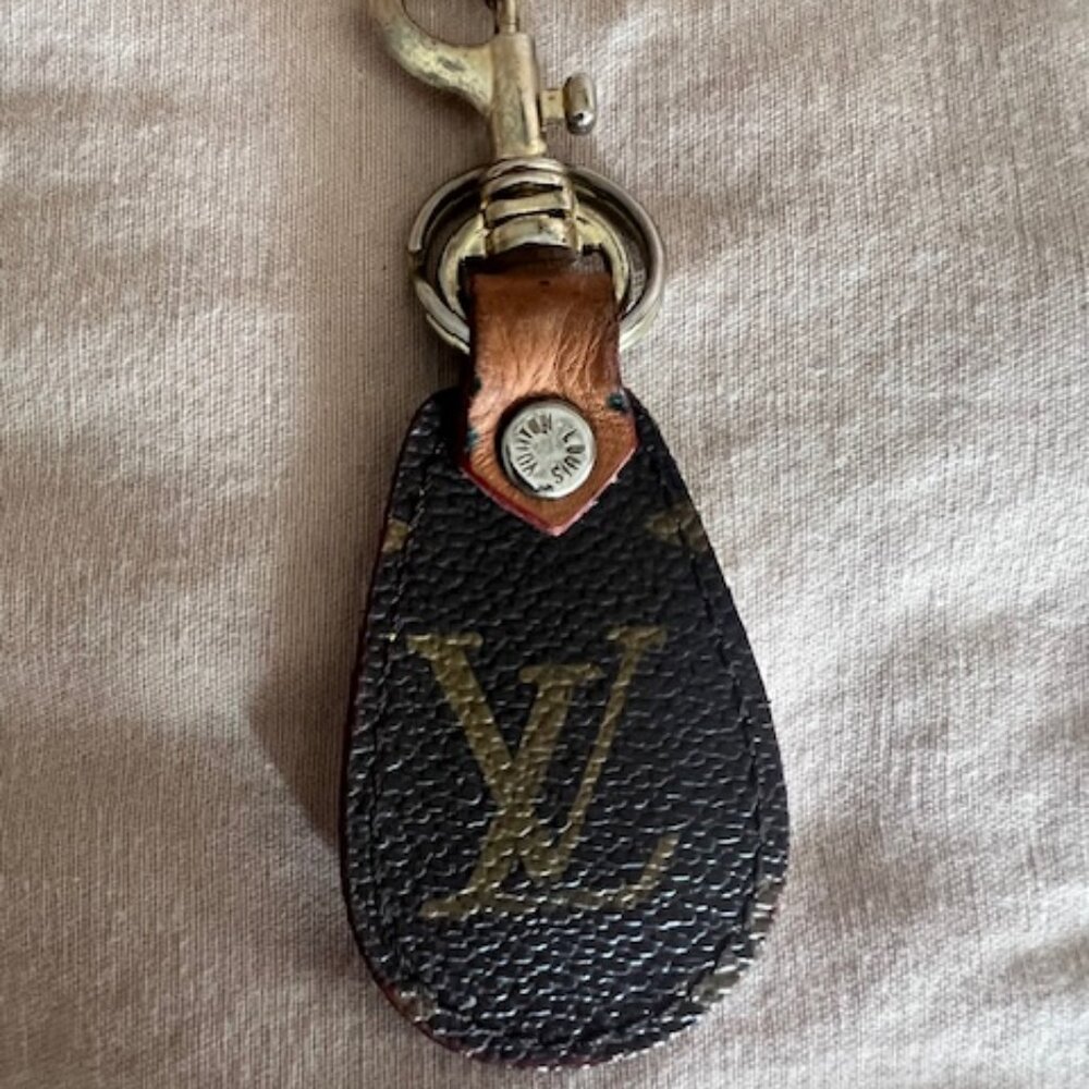LOUIS VUITTON Monogram Key Holder Keyring Case Vintage
